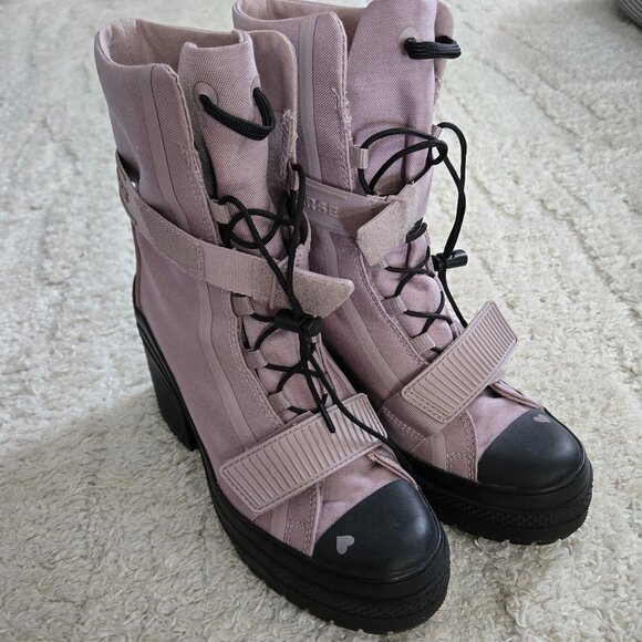 Converse Love Fearlessly CTAS GR82 Sneaker Boots Purple Size